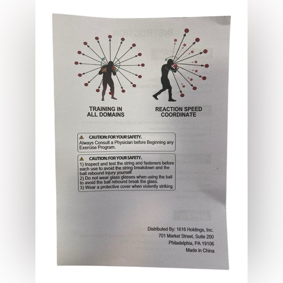 Series-8 Fitness Boxing Reflex Ball – Red & Black - Picture 9 of 10